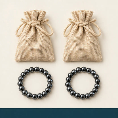 Contenido del pedido: dos pulseras y dos bolsas individuales