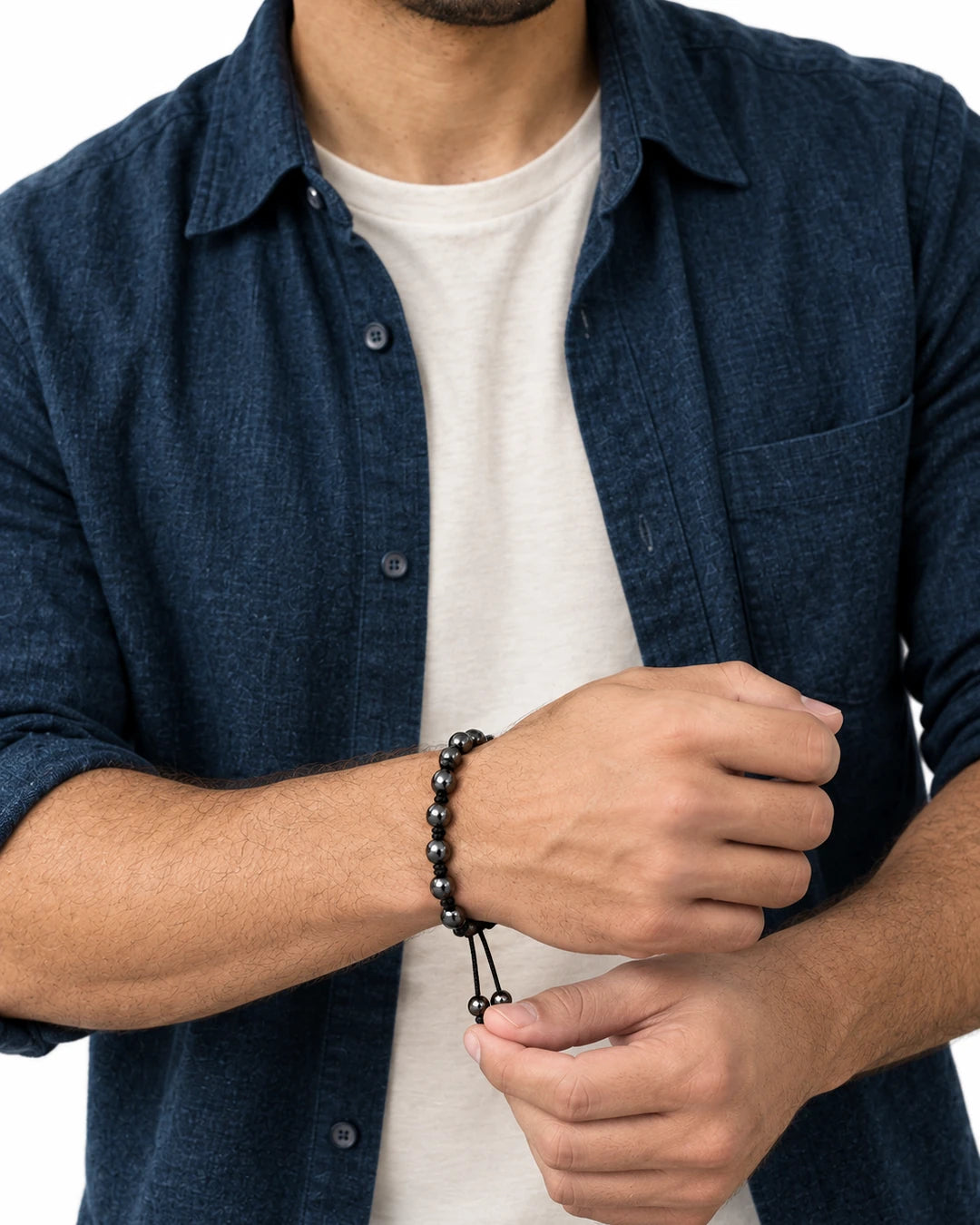 Ajuste de la pulsera PRESENCIA mediante sus cordones laterales